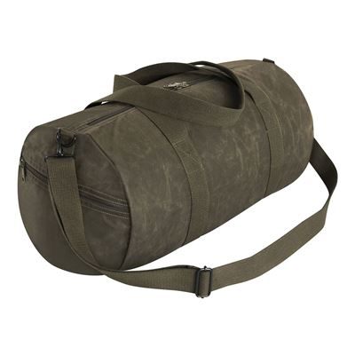 Borsa a tracolla WAXED DUFFLE BAG VERDE