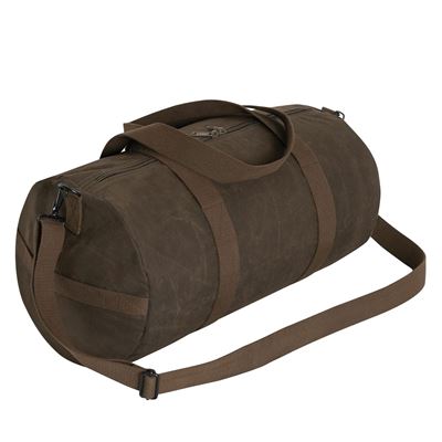 Borsa a tracolla WAXED DUFFLE BAG MARRONE
