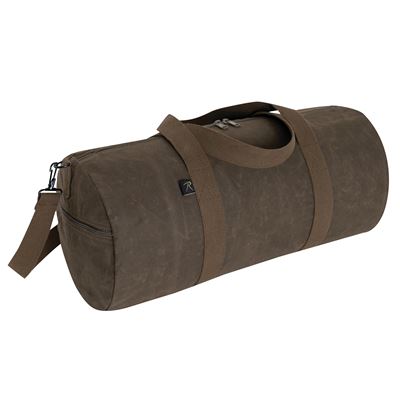 Borsa a tracolla WAXED DUFFLE BAG 24" MARRONE