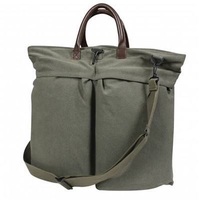 Borsa a tracolla VINTAGE per casco VERDE