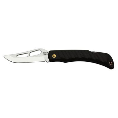 Coltello NH-1/A SPORT-COCODRILLO pieghevole con sicura INOX impugnatura PLASTICA NERA