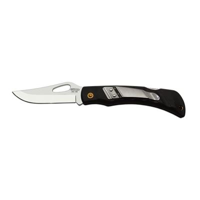 Coltello NH-1/B S SPORTOVNÍ-KROKODÝL pieghevole con sicura INOX impugnatura PLASTICA NERA