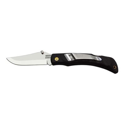 Coltello NH-1/C S SPORTOVNÍ-KROKODÝL pieghevole con sicura INOX impugnatura PLASTICA NERA