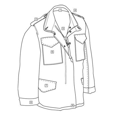 Giacca M65 con imbottitura NERA TRU-SPEC 24400 3