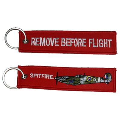Portachiavi REMOVE BEFORE FLIGHT / SPITFIRE