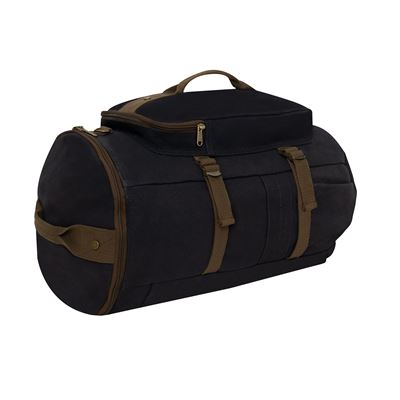 Borsa/zaino/sacca CONVERTIBLE 19" in tela NERO/MARRONE ROTHCO 2516 3