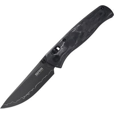 Coltello pieghevole SHRED lama liscia NERO
