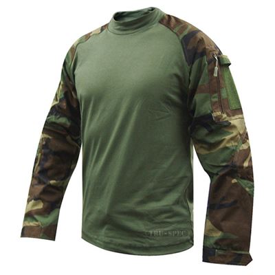 Camicia tattica COMBAT Cordura rip-stop WOODLAND