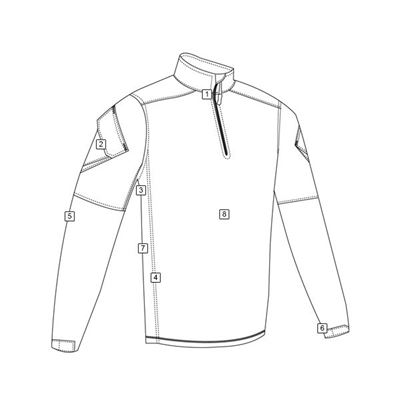 Camicia tattica URBAN FORCE TRU 1/4 ZIP BLU TRU-SPEC 25770 3