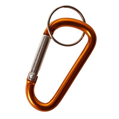 Moschettone con anello portachiavi ORO