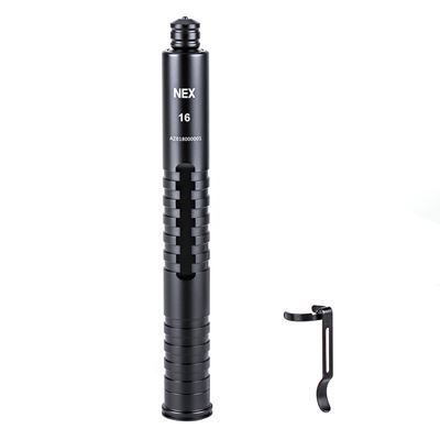 Manganello telescopico a pulsante NEX WALKER 16" compatto NERO