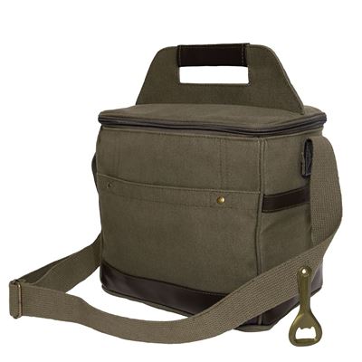 Borsa COOLER refrigerante in tela per bottiglie VERDE