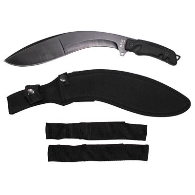 Machete KUKRI con fodero NERO