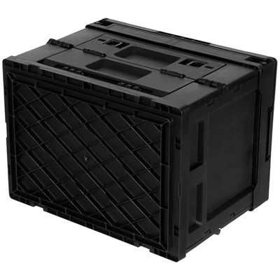 Cassa pieghevole 20 L in plastica NERA MFH 27159A 3