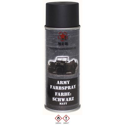 Vernice spray ARMY 400 ml RAL 9021 NERO OPACO