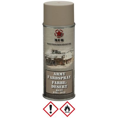 Vernice spray ARMY 400 ml RAL 1019 MATT DESERT