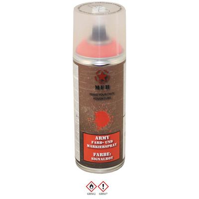 Vernice spray ARMY 400 ml RAL 1026 rosso segnaletico