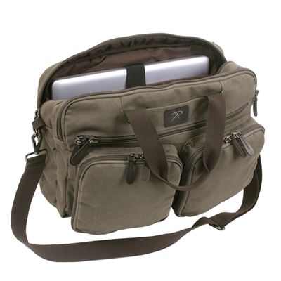 Borsa/zaino multiuso in tela BRIEFCASE VERDE