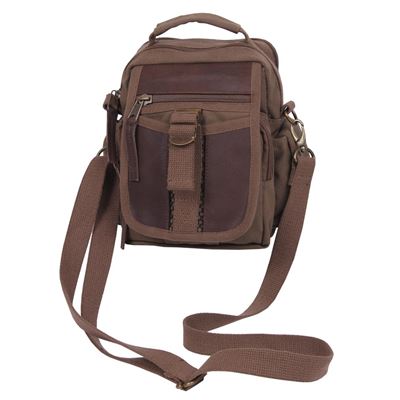 Borsa a tracolla piccola da viaggio MARRONE ROTHCO 2815 2