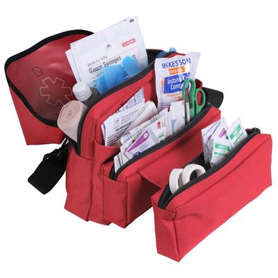 Borsa medica EMS pieghevole ROSSA ROTHCO 2843 2