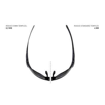 Occhiali da tiro WX ROGUE COMM set di 3 lenti Montatura NERA WILEY X 2852-W 2