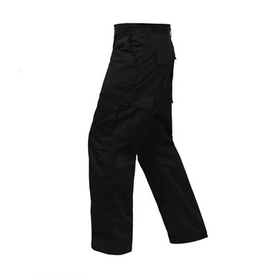 Pantaloni BDU RELAXED ZIPPER FLY NERI ROTHCO 2971 3
