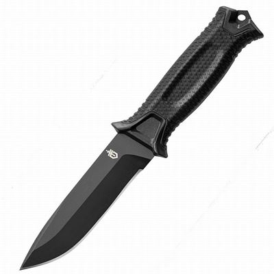 Coltello STRONGARM lama liscia, con fodero NERO