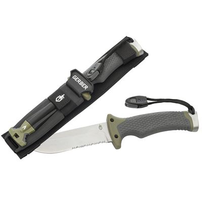 Coltello ULTIMATE SURVIVAL lama combinata con fodero