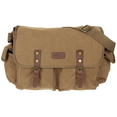 Borsa di tela CANVAS "PT" MARRONE