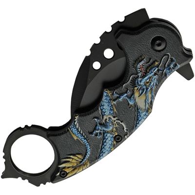 Coltello pieghevole DRAGON karambit BLU ostatní 300539BL 2