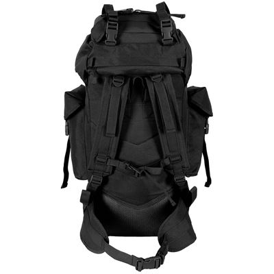 Zaino militare MOLLE 65 l imbottito + rinforzo in alluminio NERO MFH 30250A 3
