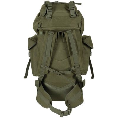 Zaino da combattimento MOLLE 65 l imbottito + rinforzo ALU VERDE MFH 30250B 3