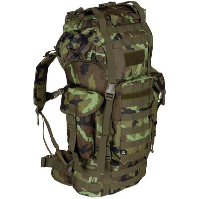 Zaino da combattimento MOLLE 65 l imbottito + rinforzo ALU modello 95 bosco