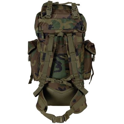 Zaino da combattimento MOLLE 65 l imbottito + rinforzo ALU WOODLAND MFH 30250T 3