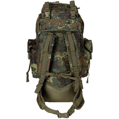 Zaino da combattimento MOLLE 65 l imbottito + rinforzo ALU FLECKTARN MFH 30250V 3