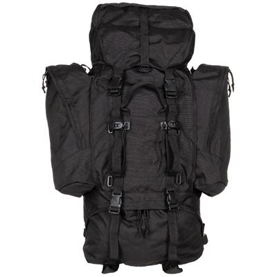 Zaino ALPIN 110L 2 tasche laterali staccabili NERO