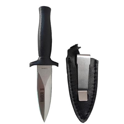 Coltello a lama fissa RAIDER II INOX con fodero