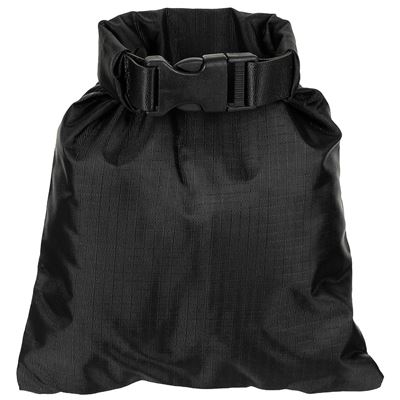 Borsa impermeabile piccola rip-stop 1 litro. NERO