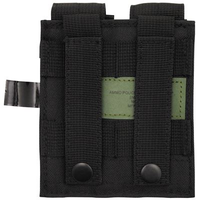 Marsupio MOLLE per due caricatori di pistola NERO MFH 30617A 2