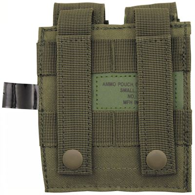 Marsupio MOLLE per due caricatori di pistola VERDE MFH 30617B 2