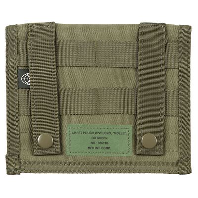Custodia MOLLE da petto per documenti VERDE MFH 30618B 2