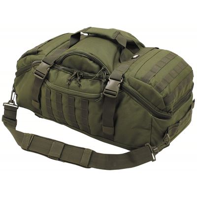Borsa combinata con zaino TRAVEL MOLLE VERDE