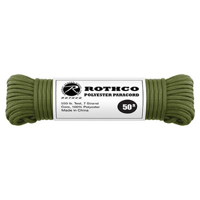 Corda PARACORD in poliestere 550LB ø 4 mm / 15 m VERDE