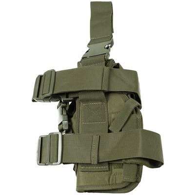 Fondina per pistola e caricatori da coscia destra VERDE MFH 30711B 2