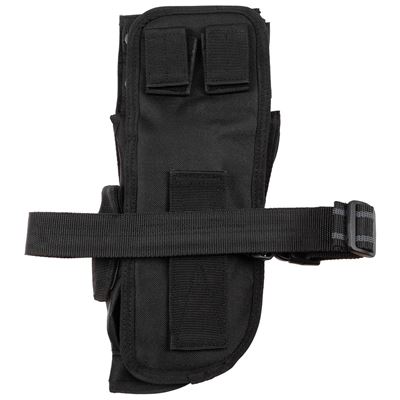 Fondina coscia Tactical per pistola e caricatori destra NERA MFH 30716A 2