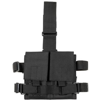 Pannello coscia per due contenitori NERO