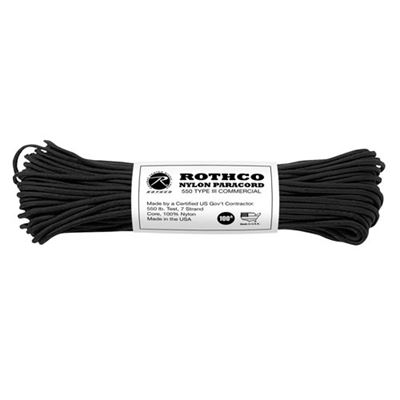 Corda PARACORD nylon 550LB ø 4 mm / 30 m NERO