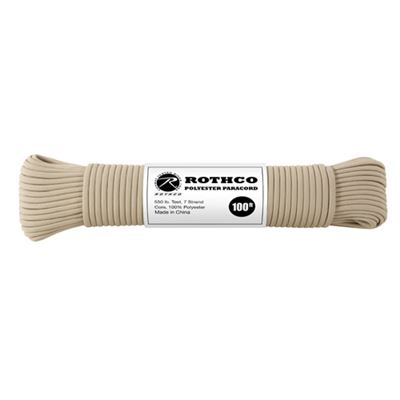 Corda PARACORD in poliestere 550LB ø 4 mm / 30 m TAN