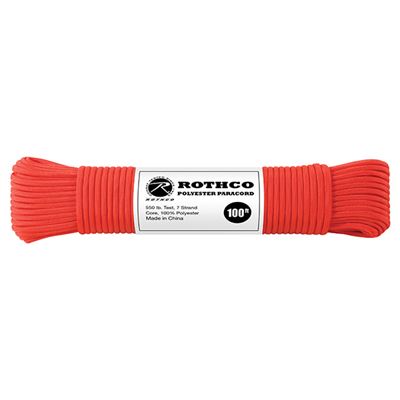 Corda PARACORD poliestere 550LB ø 4 mm / 30 m ROSSA