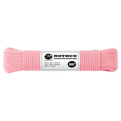 Corda PARACORD in poliestere 550LB ø 4 mm / 30 m ROSA
